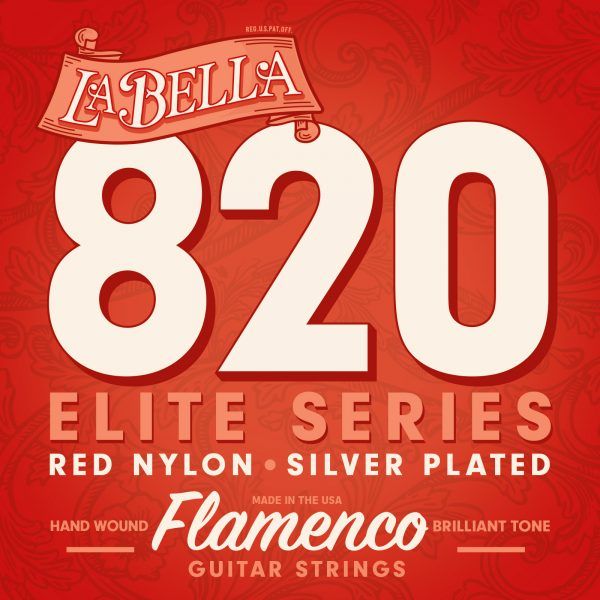 La Bella Flamenco Strings 820 Red Nylon 820-RED Guitar strings