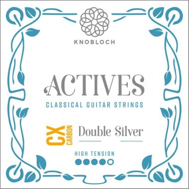 Knobloch Actives Double Silver Carbon CX 500ADC High Tension Strings CX 500ADC Guitar strings