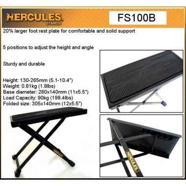 Hercules FS100B Foot rest for guitarists FS100B Guitar Stands