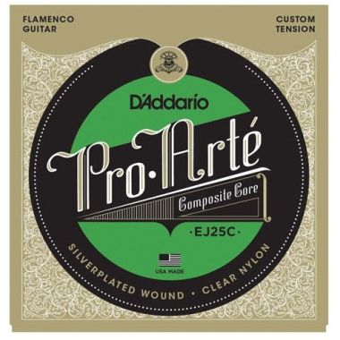 D'Addario EJ25C Pro-Arté Clear Nylon. Cordes de guitare flamenco