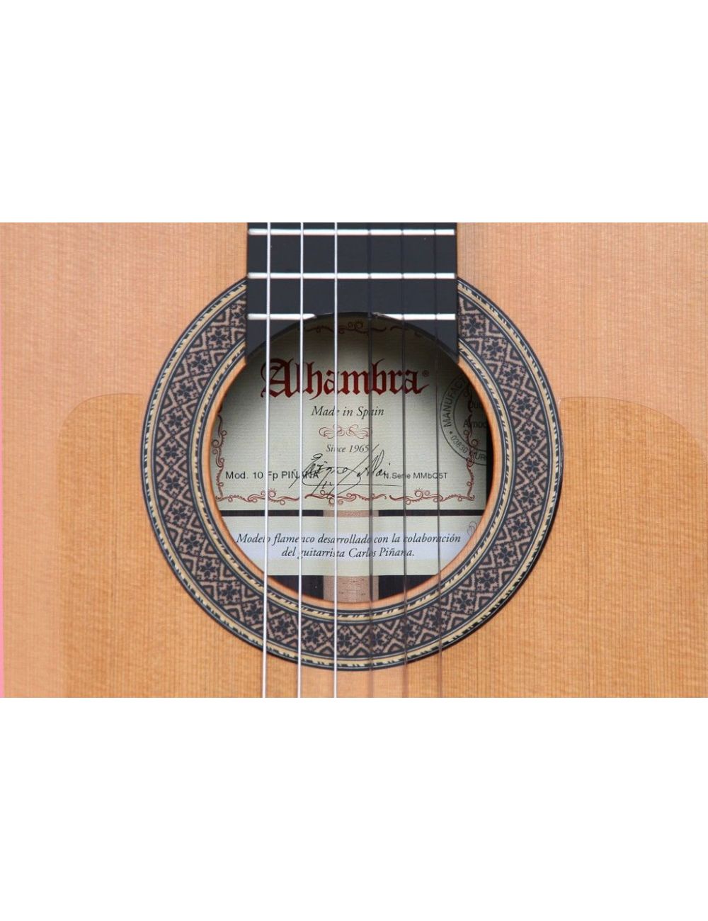 Alhambra 10FP PIÑANA Guitarra Flamenca Negra