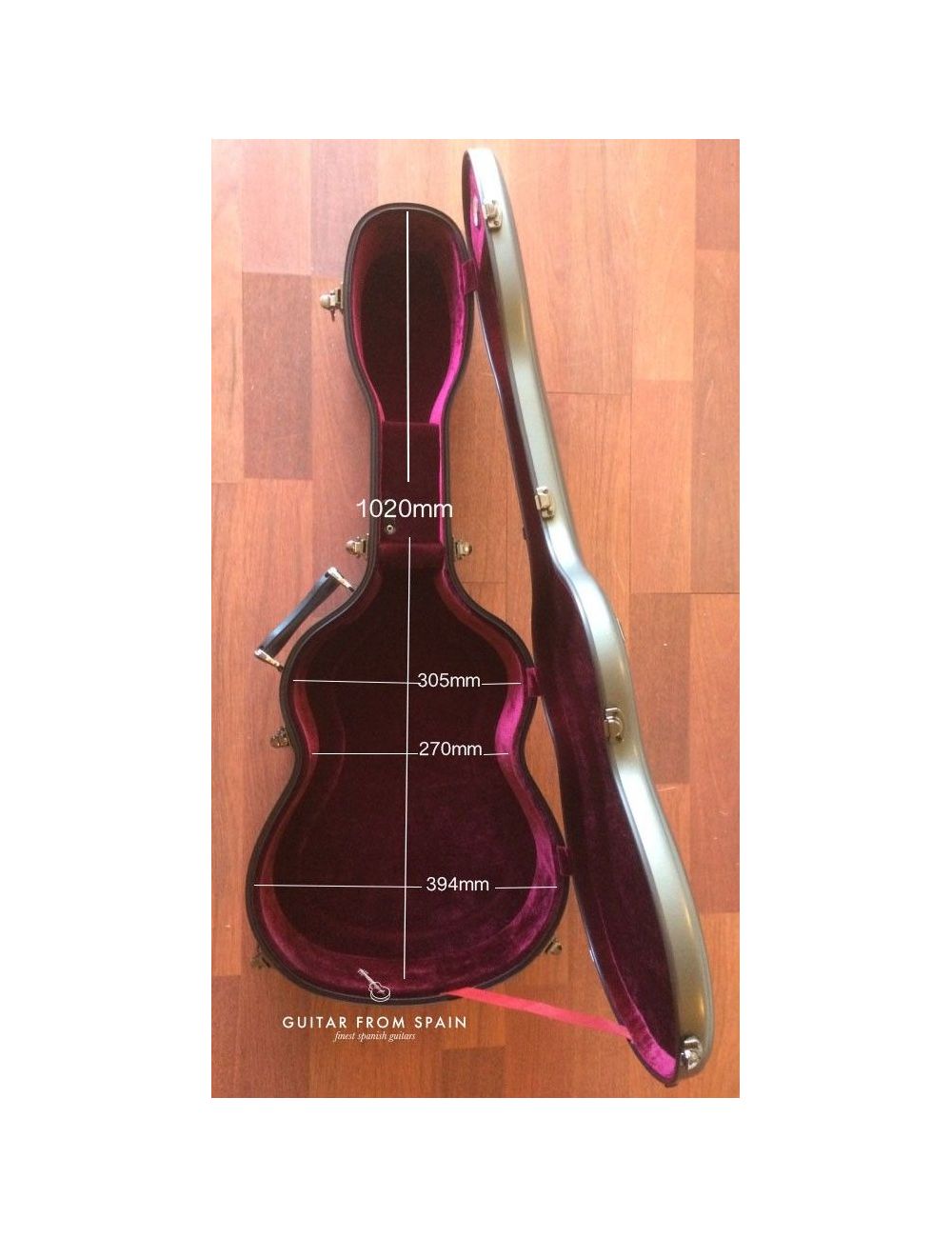 Cibeles C200.008FG-AM Klassische Gitarrenkoffer mit hygrometer
