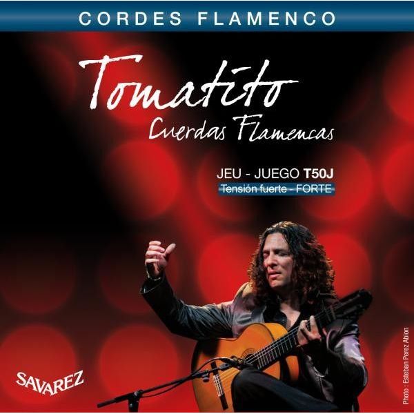 Cordes de guitare flamenca Savarez Tomatito T50J Tension Forte