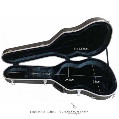 Cibeles C210.001C Standard Classical Guitar Case C210001C Classical and flamenco