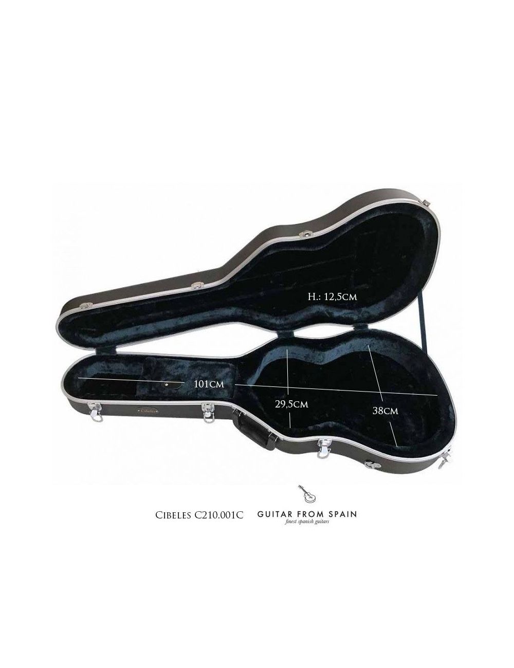 Cibeles C210.001C Standard Classical Guitar Case C210001C Classical and flamenco