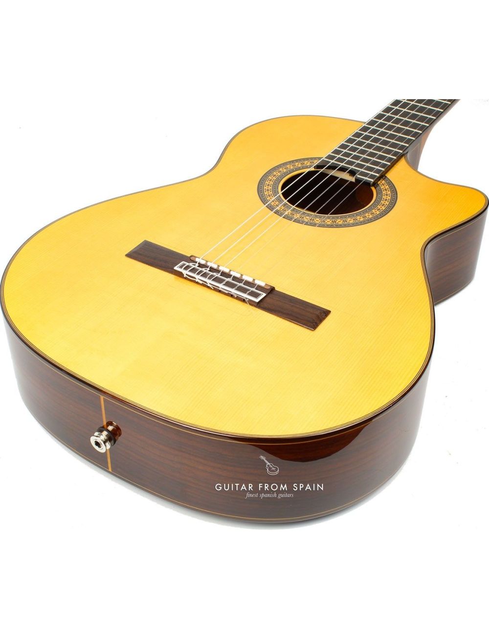 Camps FL11C NEGRA Electroacoustic Flamenco Guitar FL-11-C NEGRA Flamenca Negra