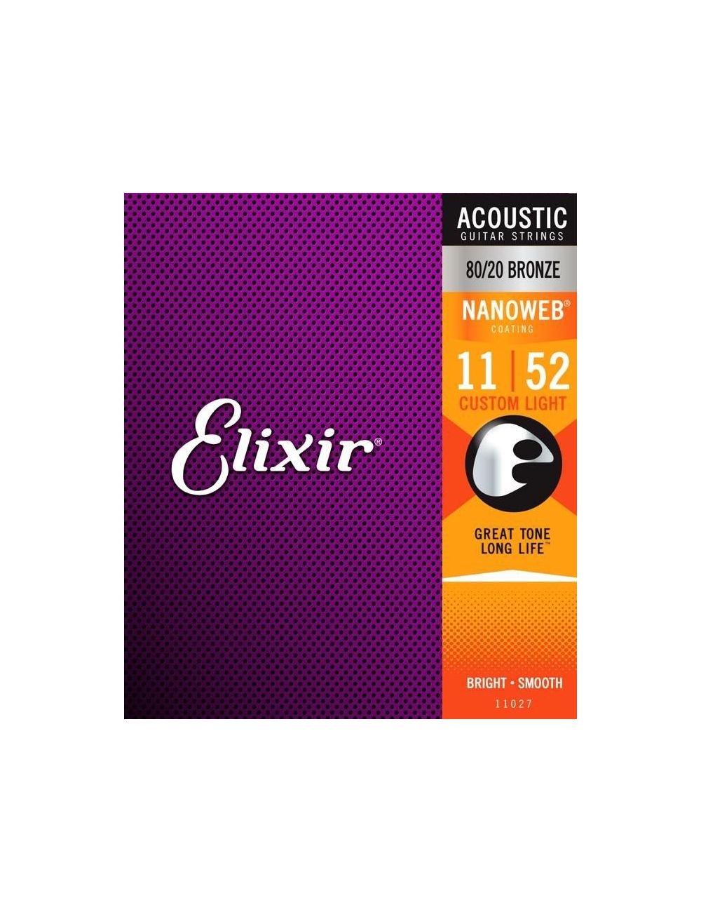 Acoustic guitar strings Elixir 80/20 Bronze 11-52 - Pack of 3 sets 16538 Guitar strings