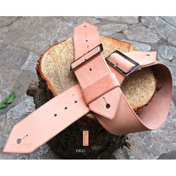 Guitar strap Paco Lopez PLE3NAT PLE3NAT Guitar Straps