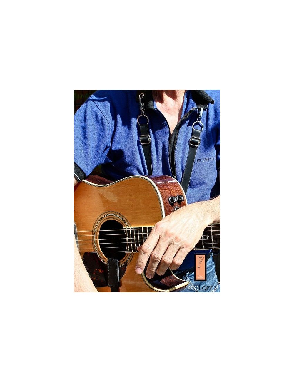 Classical and flamenco guitar strap Paco Lopez PLC01 PLC01 Guitar Straps