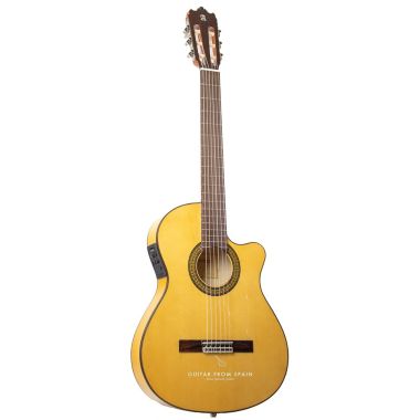 Alhambra 3FCTE1 Guitare Flamenco Electroacoustique - Corps étroit