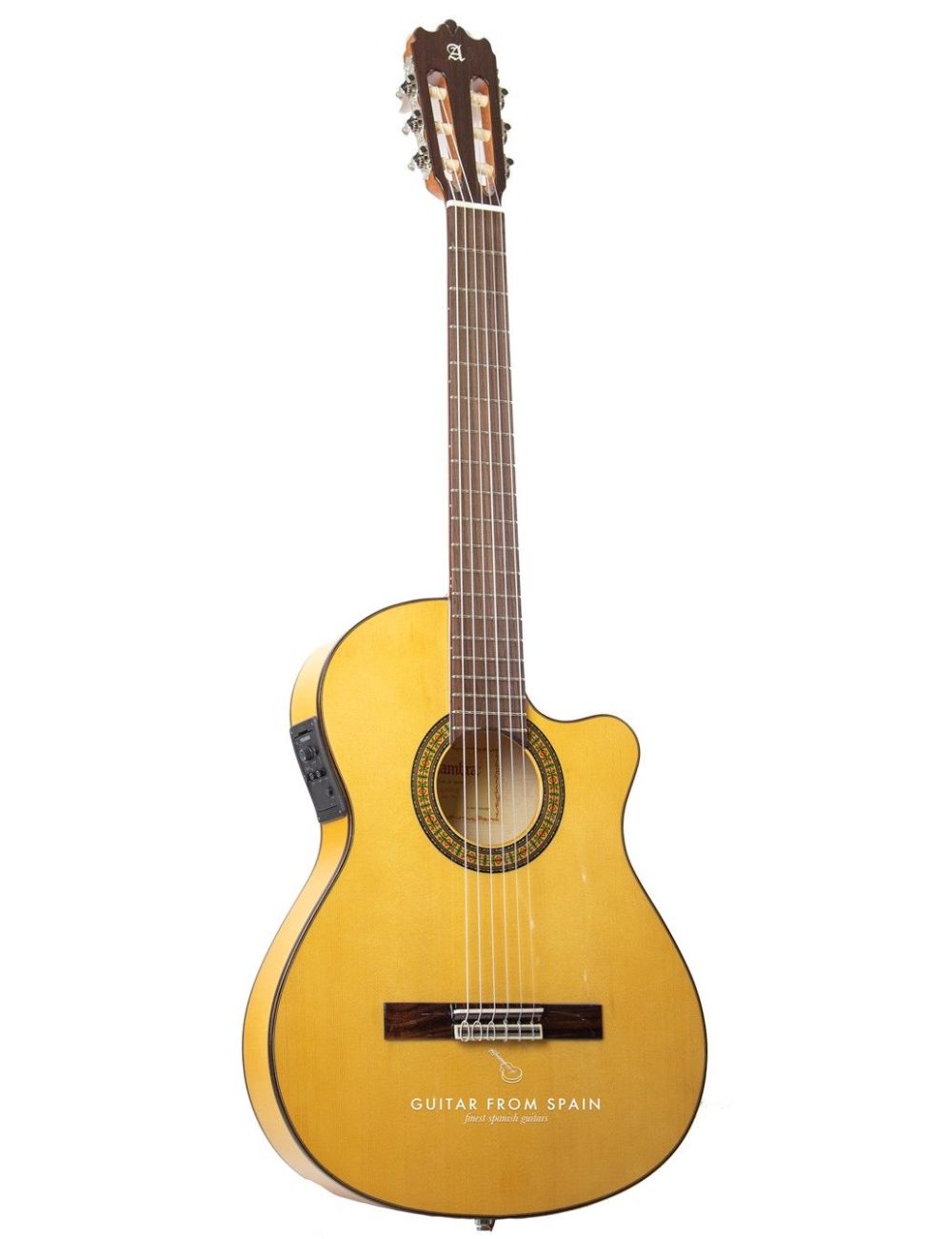 Alhambra 3FCTE1 Guitare Flamenco Electroacoustique - Corps étroit