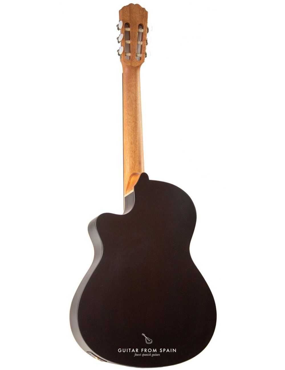 Alhambra Black Satin CW EZ guitare classique électro