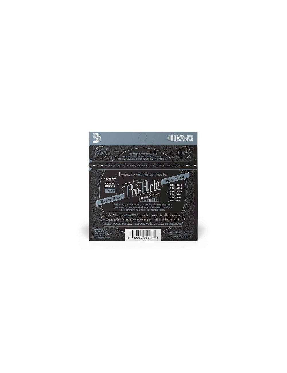 D'Addario EJ 46 FF Cordes de guitare classique Tension Forte