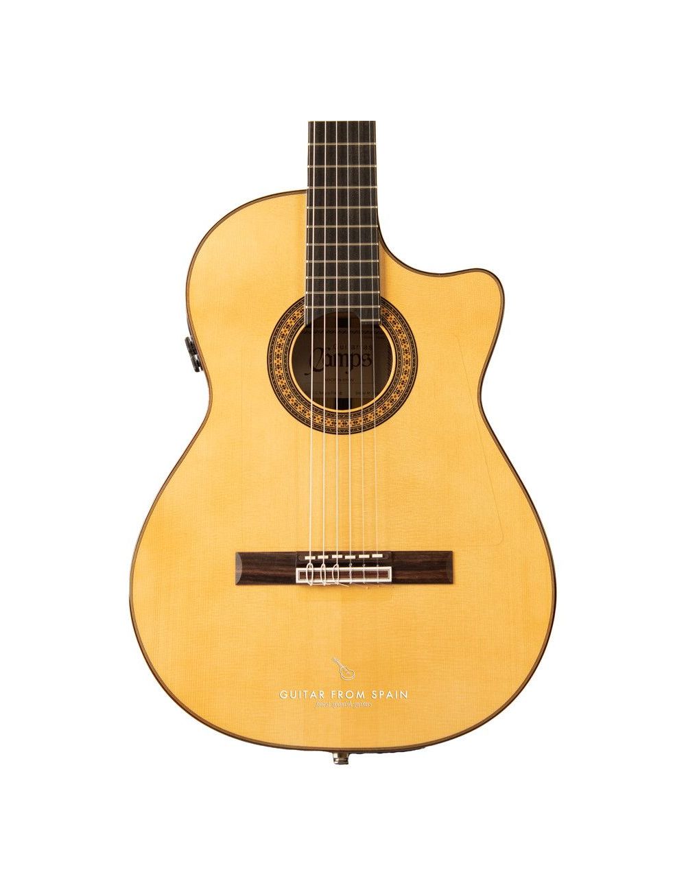 Camps FL11C NEGRA Electroacoustic Flamenco Guitar FL-11-C NEGRA Flamenca Negra