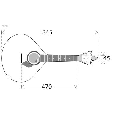 APC 305-LS portugiesische Gitarre