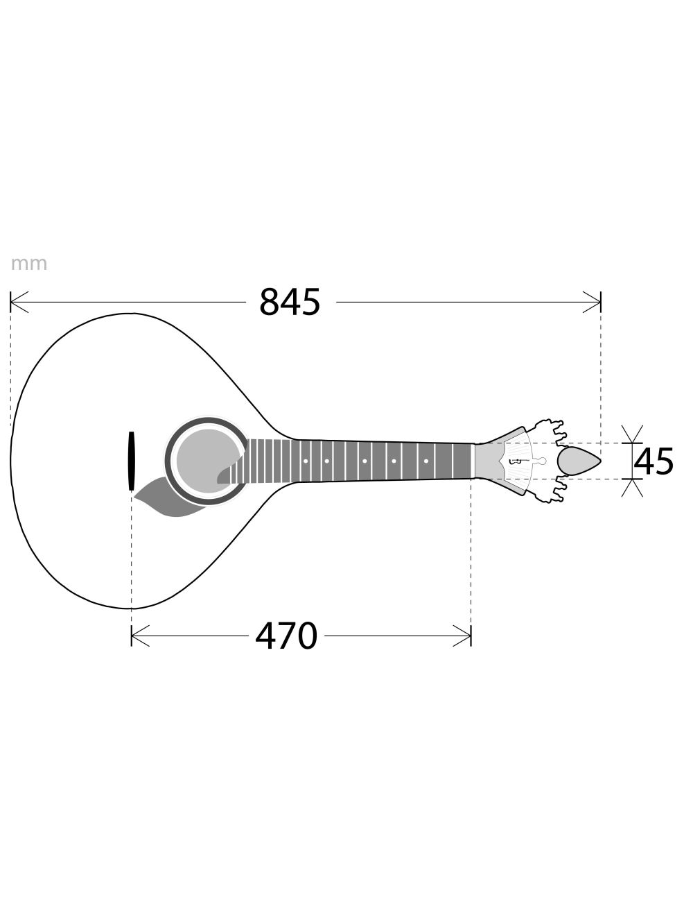 APC 305-LS Guitarra portuguesa