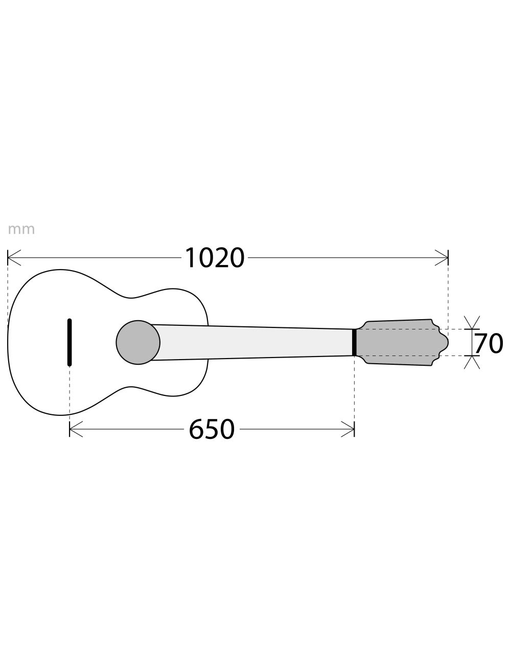 APC 1S8 STR 8-saitige klassische Gitarre